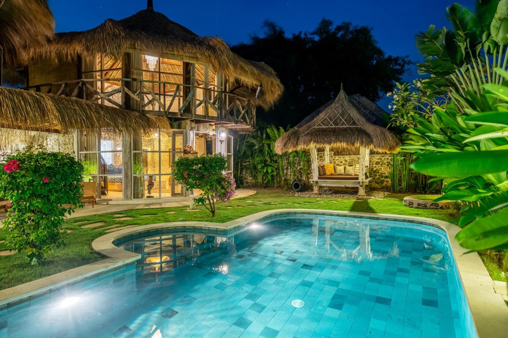 Balangan Beach Villa Idaman Bungalows Джимбаран Экстерьер фото